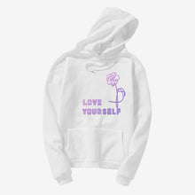 Load image into Gallery viewer, Love Yourself  kpop hoodies Enjoy loving your own kpop ladies hoodie! Bangtan boy with hat sweatshirt Love Yourself Sweatshirt,