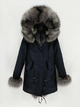 Load image into Gallery viewer, OFTBUY 2019 Long Parka Real Fur Coat Winter Jacket Women Natural Fox Fur Collar Hood Cuffs Rabbit Lliner Thick Warm Outerwear