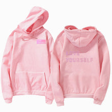 Load image into Gallery viewer, Love Yourself  kpop hoodies Enjoy loving your own kpop ladies hoodie! Bangtan boy with hat sweatshirt Love Yourself Sweatshirt,