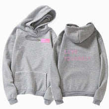 Load image into Gallery viewer, Love Yourself  kpop hoodies Enjoy loving your own kpop ladies hoodie! Bangtan boy with hat sweatshirt Love Yourself Sweatshirt,