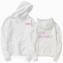 Load image into Gallery viewer, Love Yourself  kpop hoodies Enjoy loving your own kpop ladies hoodie! Bangtan boy with hat sweatshirt Love Yourself Sweatshirt,