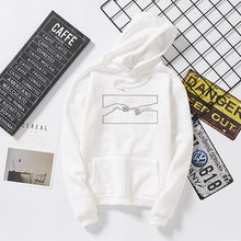 Load image into Gallery viewer, Winter Skuggnas Creation Hands Line Art Sweatshirts Hoodie Kawaii Pullover Jumper Outfits Tumblr Gothic Aesthetic Harajuku Tops