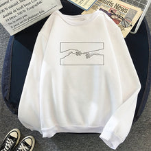 Load image into Gallery viewer, Winter Skuggnas Creation Hands Line Art Sweatshirts Hoodie Kawaii Pullover Jumper Outfits Tumblr Gothic Aesthetic Harajuku Tops