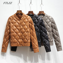 Load image into Gallery viewer, FTLZZ Plus Size 3XL 90% Ultra Light White Duck Down Jacket Women Warm Parka Autumn Winter Short Down Coats Female Outerwear